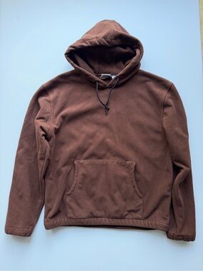 Bass Pro Shops Brown Fleece Pullover Hoodie Size Small Outdoor Hunting 028